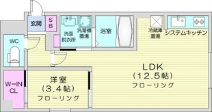 琴似駅 徒歩18分 3階の物件間取画像